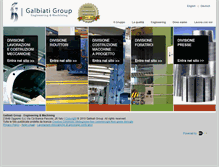 Tablet Screenshot of galbiatigroup.it
